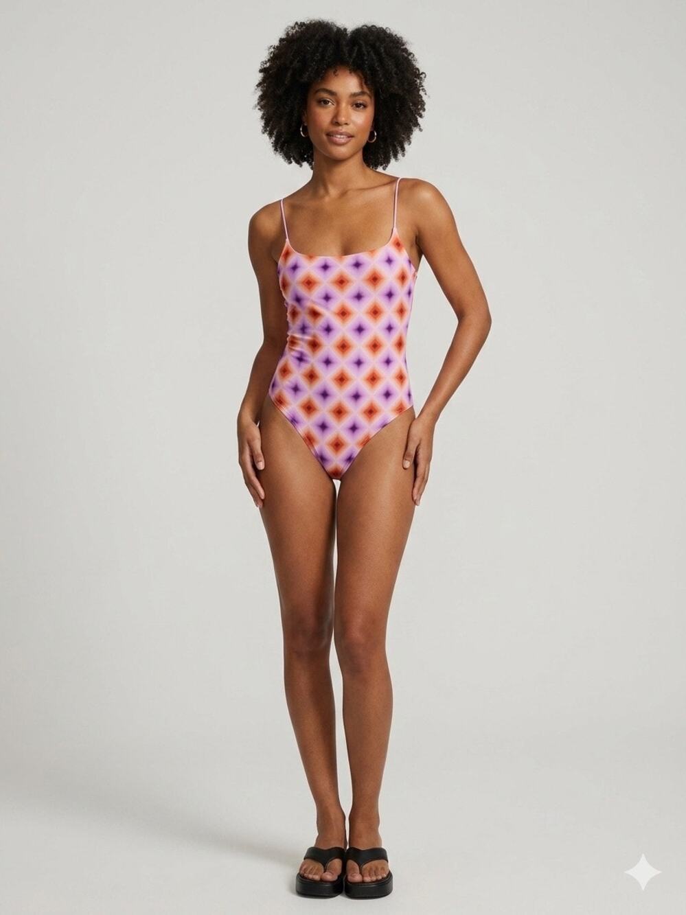 New NWT Olivaceous thong bodysuit retro size small